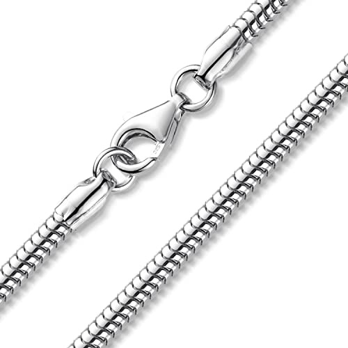 Materia Schlangenkette Damen Silber 925 Halskette 42cm K57-42