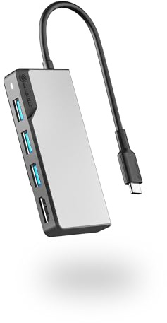 ALOGIC USB-C Fusion Core 5 en 1 Hub V2-3 USB-A3.1 Gen 1, 1 USB-C 3.1 Gen 1 100W PD y 1 HDMI 4K [60Hz]