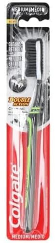 Colgate Brosse à dents moyenne – Charbon double action