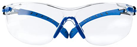 3M Occhiali antiappannamento con Protezione Scotchgard (47210H1-VDC-PS): Eyewear (Nero/Blu, Lente Trasparente)