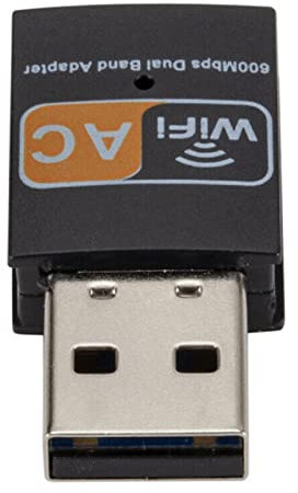 Adaptateur WiFi double bande 2,4 GHz/5 GHz, mini carte réseau sans fil pour ordinateur portable USB WiFi externe