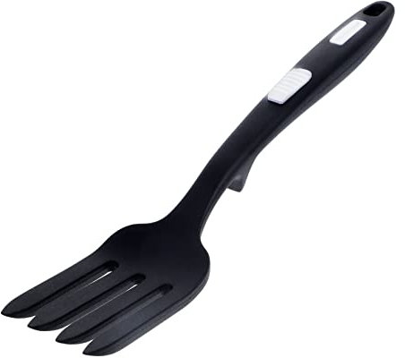 HEMOTON Tenedor Para Pasta Tenedor Para Cocinar Mango Redondo Resistente Al Calor Herramientas De Cocina Fácil De Sostener