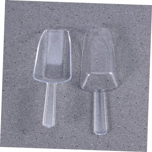 BESTonZON 10pièces Lot De Pelles à Glace Plastique Transparentes Petites Cuillères Doseuses Multifonctions Pour Bonbons Desserts Café Et Thé Ustensiles Pratiques Pour Cuisine Et Buffet