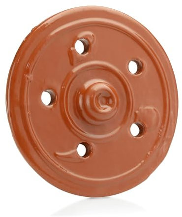 clay Handcrafted Dolma Pot Cover - Traditional Dolma Cover - Weighted Lid for Cooking