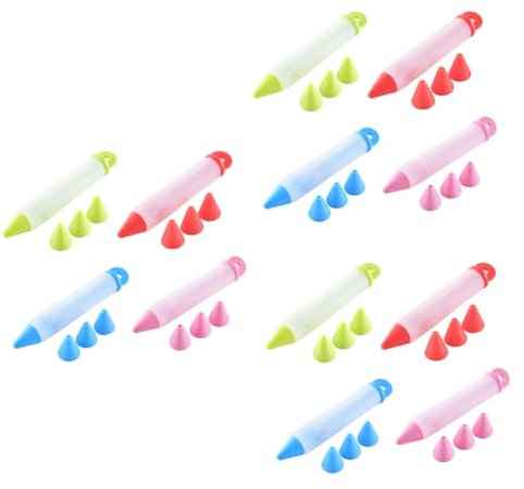TOPBATHY 48pcs Pens Cake Decorating Tool Piping Pen for Fondant Sugar Paste Marzipan DIY Random Style