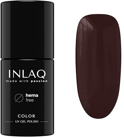 INLAQ® UV Nagellack Braun - 6 ml Hema Free - Langlebiger UV Lack - Nail Polish - Chocolate Kollektion - Gelnägel - Shellac Gel - Gellack ohne Hema | 1089- Gondola