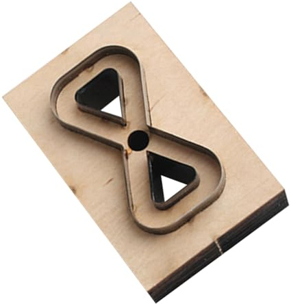 PLAFOPE Molde Troquelador de Madera para Corte de Cuero Herramienta de Corte de Cuero Reutilizable para Fabricar Correas de Bolsos y Accesorios de Piel