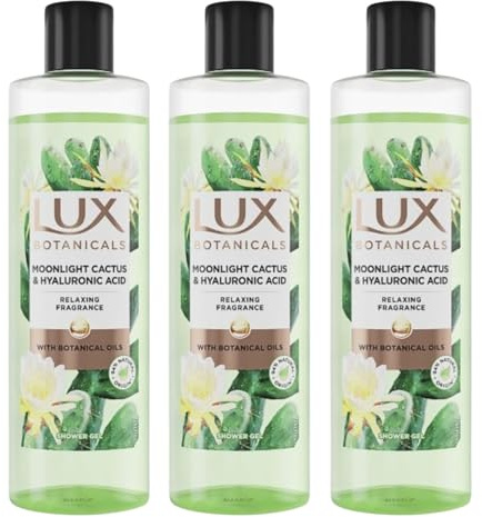 3x Lux Botanicals Duschgel Moonlight Cactus&Hyaluronsäure 0% Farbstoffe je 500ml