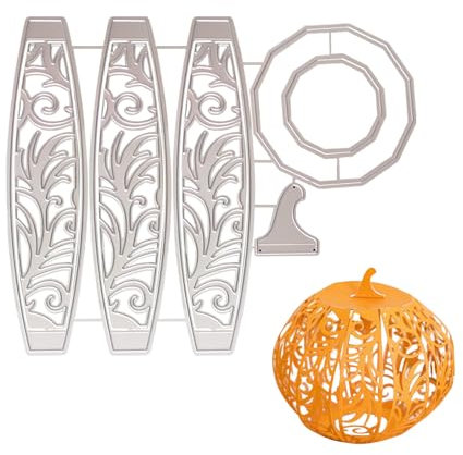 3D Kürbis-Schneidform Halloween Ausstechformen, Herbst DIY Schneidform für Papierbastelarbeiten, Keksausstecher Weihnachten, Ausstechformen Weihnachten für Karten und Alben