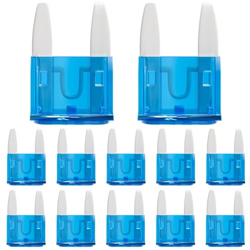 ALLECIN 50 Piezas 15A Fusibles Coche Mini 15Amp Fusible para Coche 15Amperio MINI Auto Fuse para Moto Coches Camiones Caravana Camper