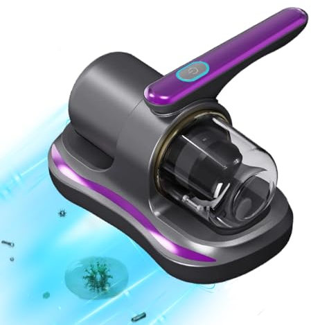 Kamanan Mattress Vacuum Cleaner, mattress Vacuum Cleaner With UV Light, Anti Dust Mite Bed Vacuum Cleaner, Handheld Mattress Vacuum Cleaner,Dust Mite Vacuum Cleaner for Beds, Pillows, Sofas (Purple)