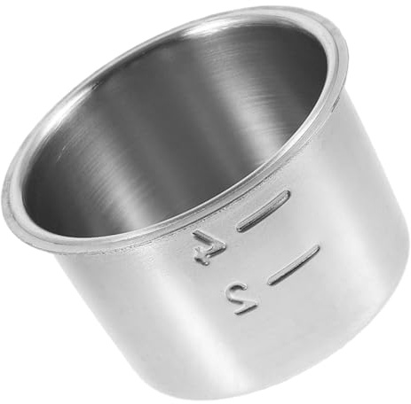 Cabilock Filtro para Café Espresso Uso Doméstico y Profesional de Acero Inoxidable 51 Mm, Filtro Reutilizable Monocapa de Múltiples Agujeros, Compatible Máquina de Café de 4 Tazas