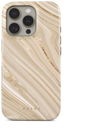 BURGA Handyhülle für iPhone 16 Pro Max – Unisex Hybrid-Schutzhülle mit stoßdämpfendem TPU & kratzfester Außenschale, erhöhter Displayrand, MagSafe-kompatibel, kabelloses Laden, stylisches Design