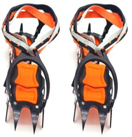 Steigeisen für Bergsteigen Outdoor 12 Zähne Eis Klettern Steigeisen Eissteigeisen Schnee Skid Spikes Winter Clip