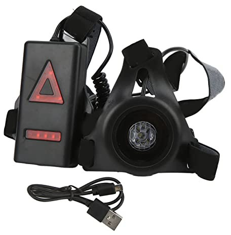lvifloae Night Running Light USB wiederaufladbare LED -Brust -Running -Licht -Design Superhelle Sicherheitsleuchte geeignet für das Laufen, Gehen und Camping im Freien geeignet