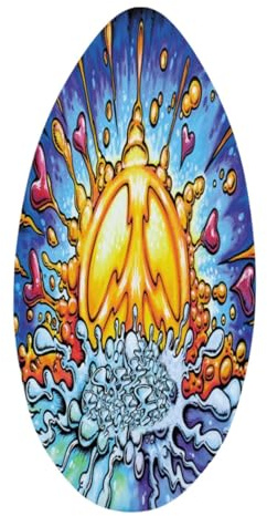 Oshhni Skimboard Surfbrett Stehend 30'' Anti Slip Skim Board Surfbrett für Universal Teens Alle Skimming, Energie