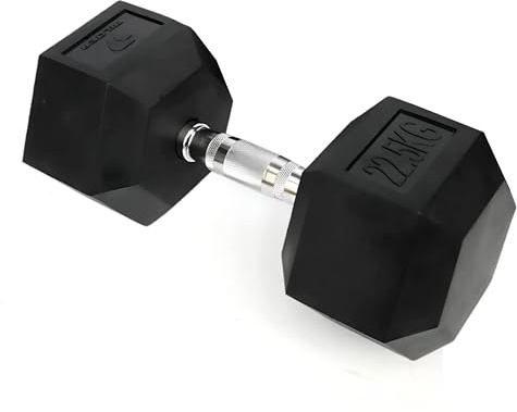 BILDER - Manubrio Palestra Singolo 22,5 Kg, Forma Esagonale e Impugnatura Antiscivolo, Pesi Palestra e per Allenamento a Casa per Miglioramento Forza e Resistenza, Manubri Resistenti e Salvaspazio