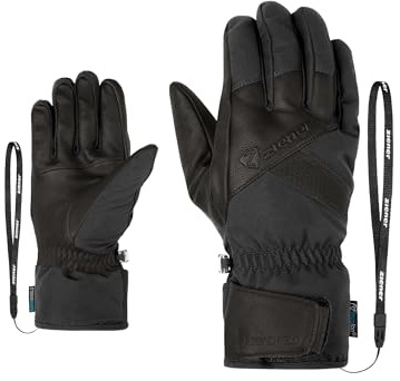 Ziener Guanti da sci Getter-Z da uomo/sport invernali | impermeabili, lana, thermos, Grey Iron tec, 9