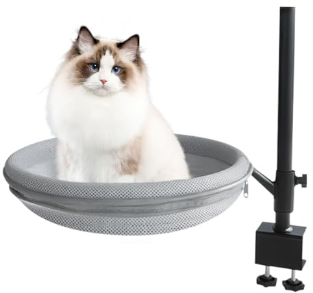 Kattbordssäng - Kattung Hängmatta 360° Roterbar | Avtagbar Katt Sovbädd Till Nattduksbord Balkong Skrivbord Garderob Lägenhet