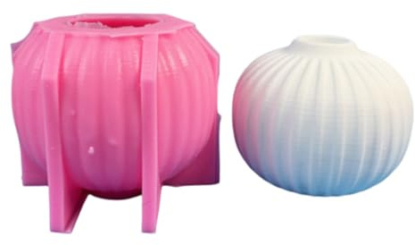 Moules à bougies sphériques rayés, réutilisables et faciles à utiliser pour la décoration de la maison, les arrangements de mariage/fête, les amateurs de bricolage