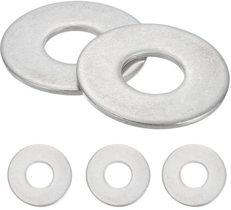 QUARKZMAN 2Pz M20 304 Rondelle Piane Acciaio Inossidabile Spessori Piatti Rotondi Per Viti Bulloni Idraulica Automobilistico Fai Da Te Dispositivi Elettrici 20.5mm 50mm DE 3mm Spessore