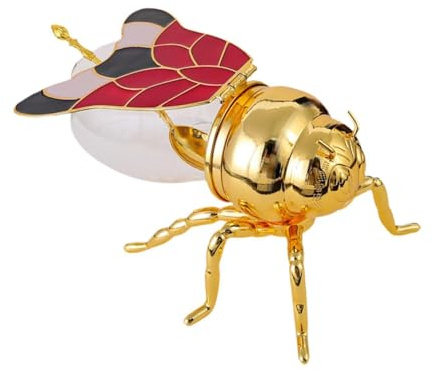 drburpily Pot à Miel élégant en Forme d'abeille avec cuillère intégrée. Design Moderne et Unique, Anti-poussière, Robuste et Durable. Un Ensemble de Rangement Pratique et élégant, idéal pour la