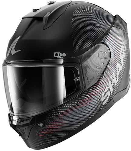 SHARK, Integraler Motorradhelm D-SKWAL 3 SP LYNE Black Anthracite Red KAR, M