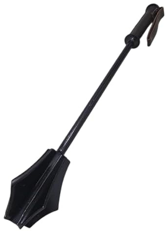 Mace medievale flangiata armatura cavaliere crociato accessorio rievocazione costume funzionale mazza per giochi di ruolo e combattimento (nero)