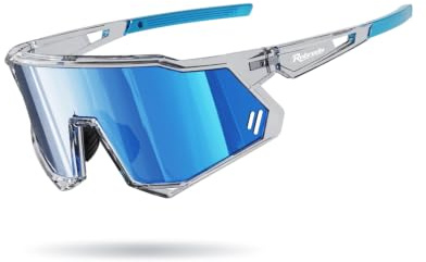 Robreda Fahrradbrille Herren Damen,UV400 Schutz Vollrand Schnelle Brille | [Vollrahmen/winddichter/robust und stoßfest],TR-90 Ultraleicht Sportbrille Sonnenbrille ,für Fahrrad, Laufen, Rennrad,MTB