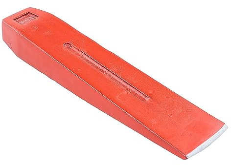Germania Spaltkeil für Holz 1,5 kg aus Stahl rot | Nachsetzkeil zum Spalten von Brennholz