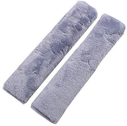 SUNTRADE Soft Faux Car Seat Belt Cover Pad,Car Safety Seat Belt Strap Shoulder Pad for Adults and Children,Suitable for Car Seat Belt,Backpack,Shoulder Bag,Set of 2