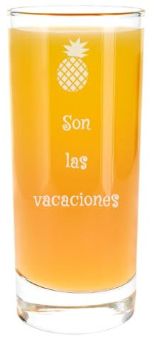 Ocadeau Vaso Highball Grabado Personalizado - Vaso de cóctel Largo con Texto Grabado - Vaso Highball Personalizable para Aperitivo y Trago Largo
