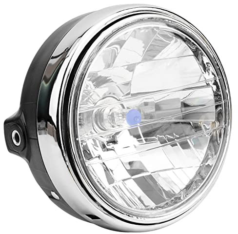 AHL Motorrad scheinwerfer, Universal Scheinwerfer Hauptscheinwerfer Schwarz Metall Kit Kompatibel mit SUZUKI GSX1400 / SV650 / SV1000 GSF650 / GSF 1200 / GSF 1250