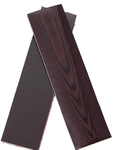 UltreX Linen Micarta- 1/8 Scales- Knife Handle Material (Maroon)