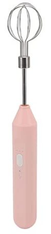 Batteur à Main électrique, Fabricant de Mousse à Main Trois Vitesses Différentes pour la Cuisine (Rose)