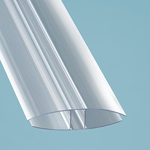Löffert® Polycarbonat H-Profil | 2000mm | für 16mm Stegplatten Polycarbonat HKP | Aluminium-Profile & Zubehör