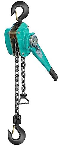 AmNooL Mini-Hebelkettenzug 3t, manueller Hebelzug, Kettenzug mit Abzieher, Ratschenkettenzug mit Sicherheitshaken, für den BAU von Lagergaragen