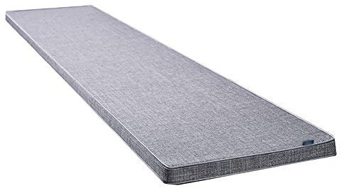 Kissen,Sitzkissen, einfarbig, modern, rechteckig, dick, rutschfest, weich, geeignet für Garten, Sitzkissen, Sitzkissen, Grau, 150 x 40 x 8 cm (59 x 15 x 3,1 Zoll)