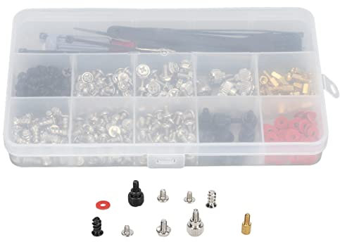 362-teiliges Computer-Schrauben-Set, Computer-Schraubendreher-Set, Computer-Reparaturschrauben-Set Mit Kunststoffbox, Kabelbinder, Schraubendreher, Unterlegscheibe, Reinigungsbürste, Wartungsset