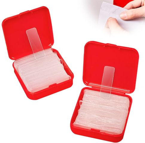 scotch double face, 2025 New Ruban adhésif double face extra fort, Nano Tape sans Traces,Amovible, Réutilisable, Lavable Pour Cuisine, Domicile ou Bureau (2Box-120PCS)