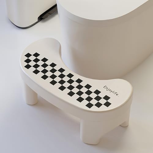 Generisch Toilettenhocker,Vielseitiger Toilettenhocker und Tritthocker,Badezimmer-Töpfchen-Toilettenhocker mit Rutschfestem Tragbarem Hocker,Poop Stool Adult für Badezimmer Toilettenhocker Squat