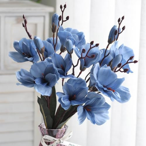 XIAO HUA Künstliche Gladiolen, künstliche Blumen, Kunstblumen, Hochzeitsdekoration, 3 Stück