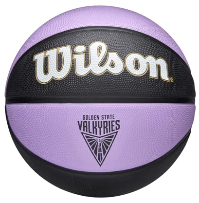Wilson WNBA Team Tribute Basketball, Golden State Valkyries, Performance Cover Basketball That Showcases Team Pride & Spirit, Colour: Purple/Black, Size: 6
