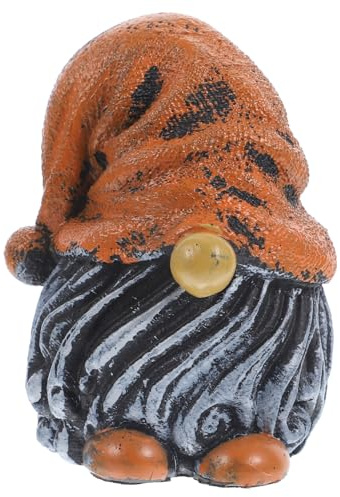 Toyvian Figurine Miniature De Nain De Jardin Résine Orange Décor De Table Et Jardin Statue De GNOME De Noël Artistique pour Terrasse Et Intérieur
