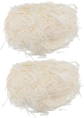 Hemobllo 2 Bolsas de Virutas de Papel Beige para Mascotas, Excelente Absorción de Agua y Material de Papel para Mantener Limpio el Nido de Cobayas y Chinchillas