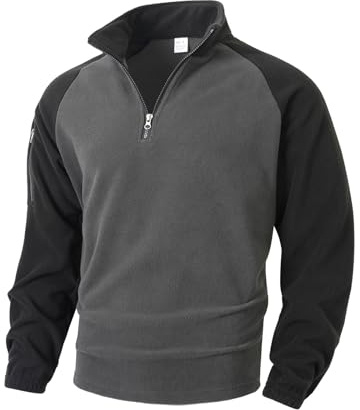 TOFOTL Sudadera Deporte Running Snowboard Algodon Chandal Invierno Hombre Chaqueta Deportiva Suéter Sudadera Felpa Hombre Pasamontañas Oversize +deporte Tallas Grandes H-Gris XL