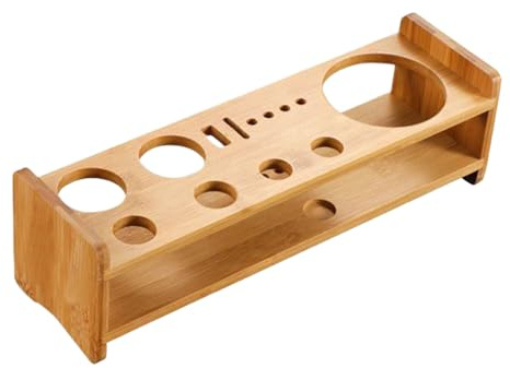 Soporte para coctelera – Kit de madera para camarero, estante de almacenamiento profesional, lindas herramientas para bebidas, mezclador de bebidas multiusos, accesorios de exhibición de cocina |