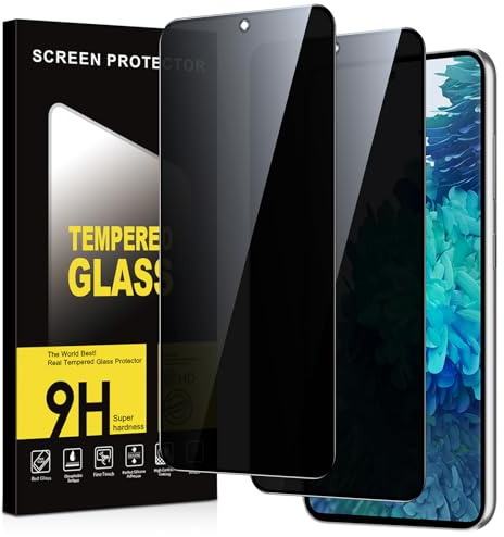 Xiltlly Schutzfolie für Samsung Galaxy S20 FE 5G für Panzerglas Sichtschutz,9H Härte Privacy Displayschutz Schutzglas,Privatsphäre Anti-Spy Bläschenfrei Kratzfest Blickschutz Folie,2 Stück