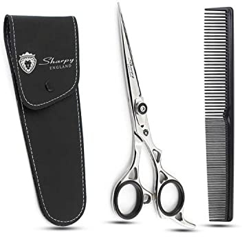 Sharpy - Professional Hairdressing Scissors - Perfect for Hair Salon Barber - Hairdresser Shears - Perfect for Personal use Haircut Beard & Mustache