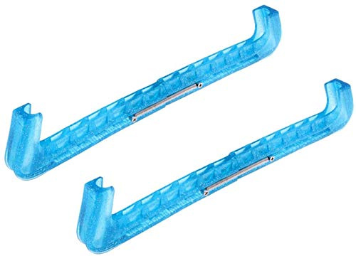 A4TECH 1 Paar Ice Skate Blade Guards ， Ice Hockey Skate Guards, Verstellbare Schutzabdeckungen für Schlittschuhe und Eiskunstlauf (blau)